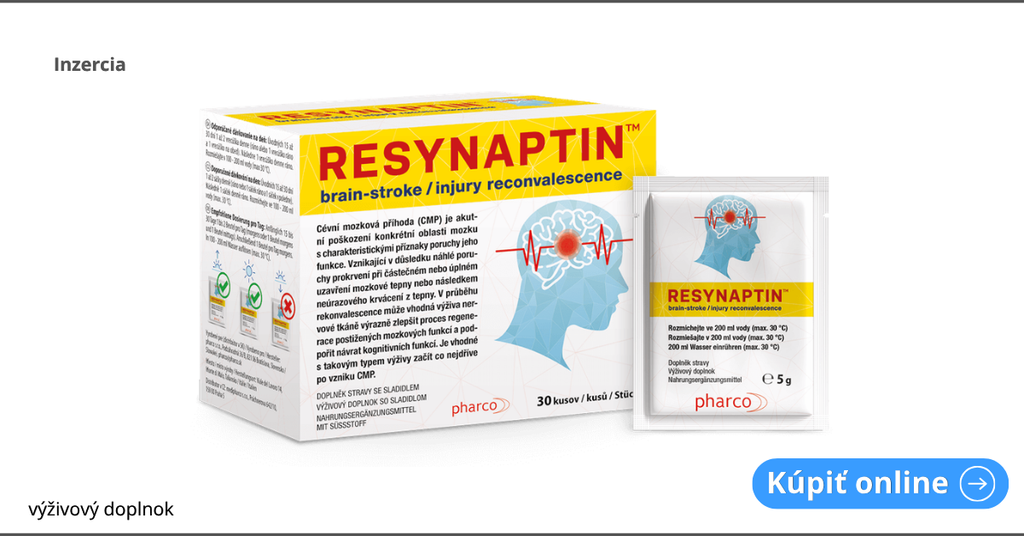 Inzercia: RESYNAPTIN, výživový doplnok, balenie 30 vrecúšok