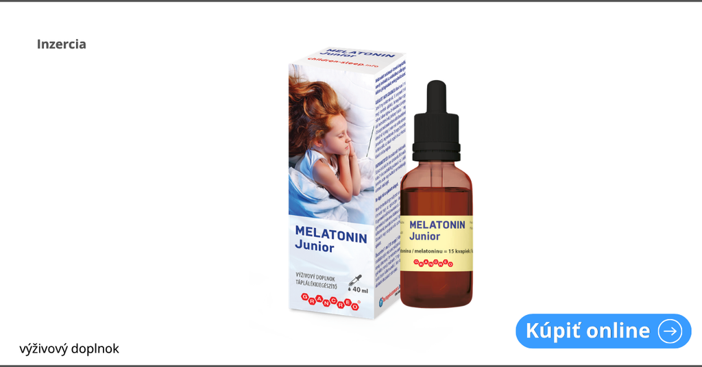 Inzercia: Melatonin Junior, výživový doplnok, kvapky 40 ml