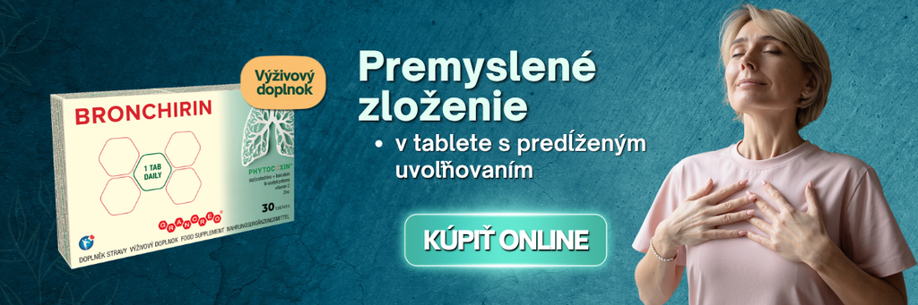 Bronchirin, výživový doplnok s premysleným zložením v tablete s predĺženým uvoľňovaním